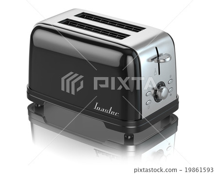Toaster. Kitchen appliance, equipment isolated Toaster. Kitchen appliance, equipment isolated 19861593