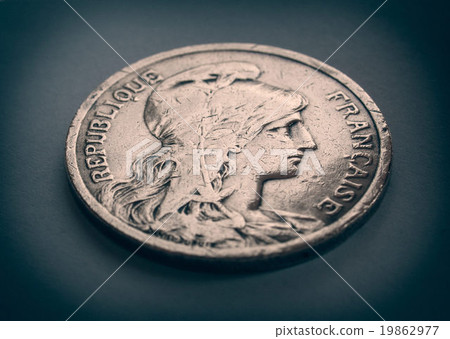Retro look France coin 19862977