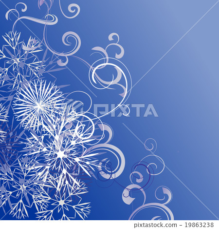 Christmas snowflakes background blue vector - Stock Illustration ...