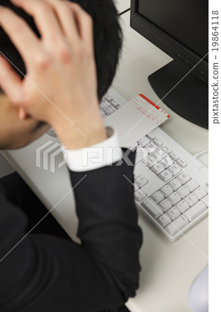 Men working at black companies Men working at black companies 19864118
