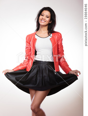Beauty woman in red jacket Beauty woman in red jacket 19864646