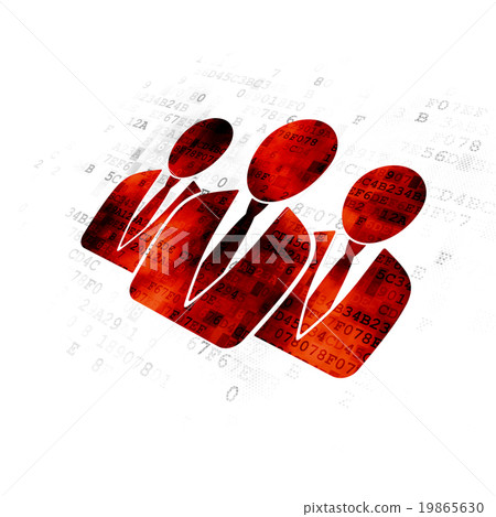 Finance concept: Business People on Digital Finance concept: Business People on Digital 19865630