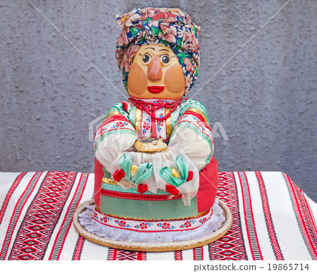 Doll in scarf 19865714