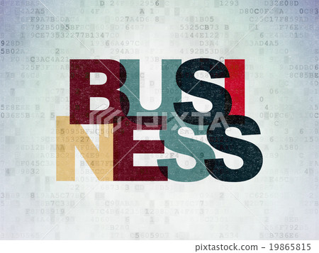 Finance concept: Business on Digital Paper Finance concept: Business on Digital Paper 19865815