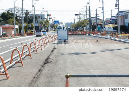 Road widening work Road widening work 19867274