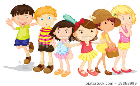Group of boys and girls Group of boys and girls 19868999