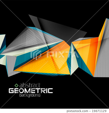 Vector color geometric shapes on black background Vector color geometric shapes on black background 19871129