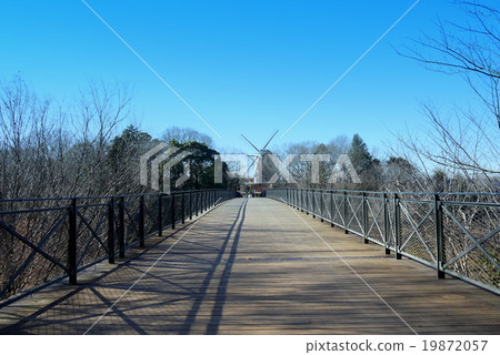 船橋安徒生公園的“太陽橋”（1月）千葉縣船橋市 19872057