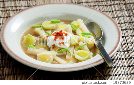 leek soup with kohlrabi leek soup with kohlrabi 19873629