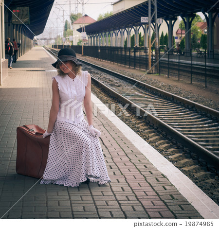 Woman in vintage dress Woman in vintage dress 19874985