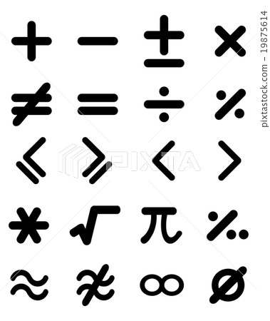 maths icons 19875614