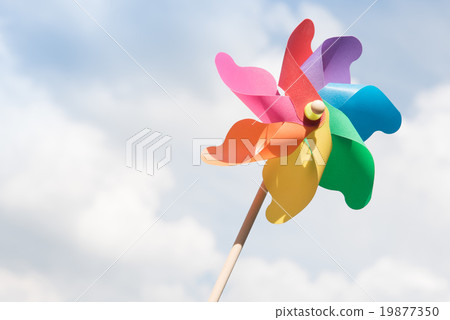 Colorful pinwheel. 19877350
