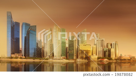 Singapore Skyline and view of Marina Bay 19878082