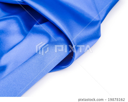 Blue silk drapery. Blue silk drapery. 19878162