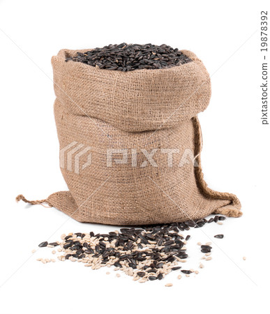 Close up of black sunflower seeds Close up of black sunflower seeds 19878392