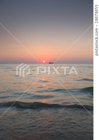 Sunset over sea 19879855