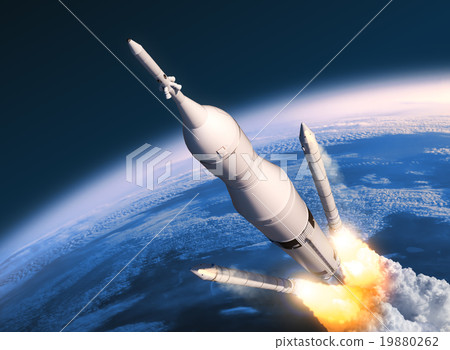 SLS Solid Rocket Boosters Separation SLS Solid Rocket Boosters Separation 19880262