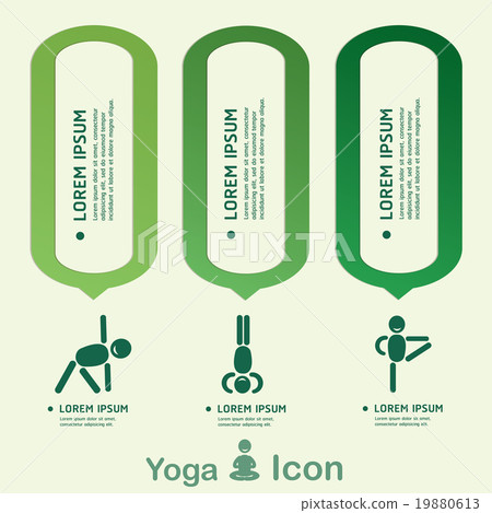 Yoga Healthy lifestyle infographic, vector. 19880613