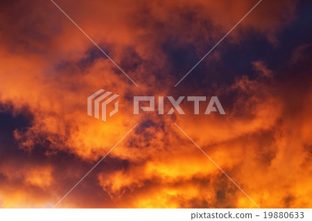 Dramatic clouds at dusk Dramatic clouds at dusk 19880633