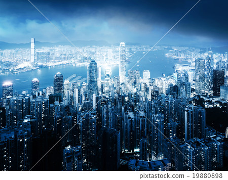Hong kong from the Victoria peak Hong kong from the Victoria peak 19880898