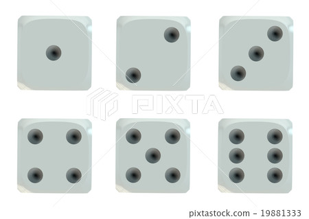 dice, top view 19881333