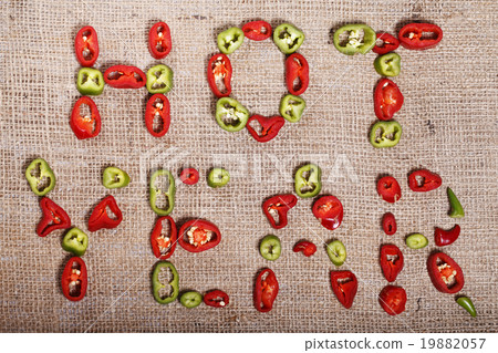 Hot year , abstract background with hot peppers Hot year , abstract background with hot peppers 19882057