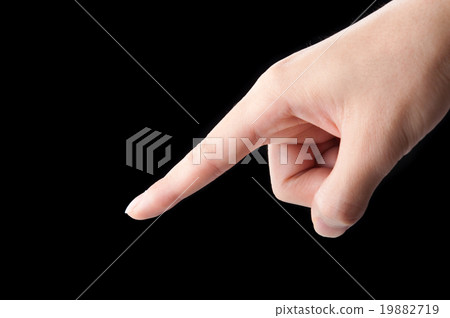 Human hand, Black background Human hand, Black background 19882719