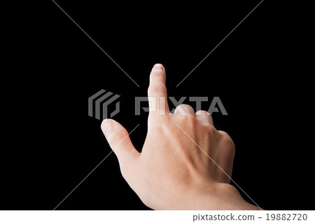 Human hand, Black background 19882720