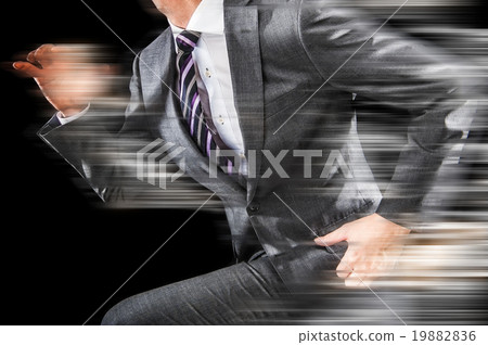 Male running businessman 19882836