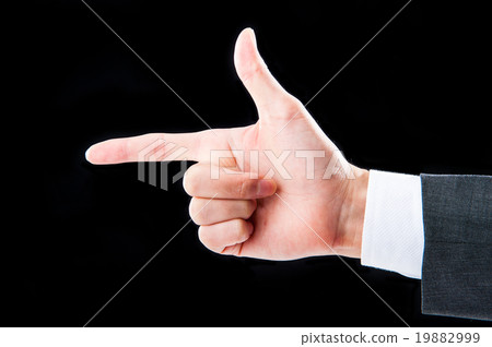 Male hand, pistol shape 19882999