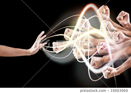 Male fist, suppression Male fist, suppression 19883068