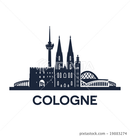Cologne Skyline Emblem 19883274
