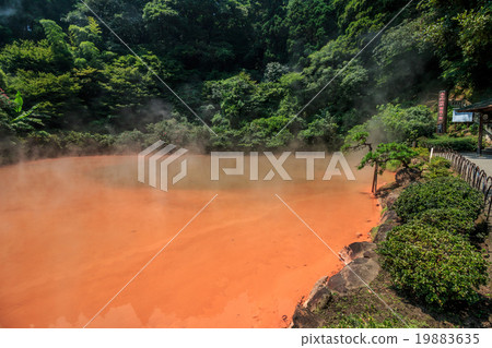 Blood pond Hell @ Oita Prefecture Beppu Onsen Blood pond Hell @ Oita Prefecture Beppu Onsen 19883635