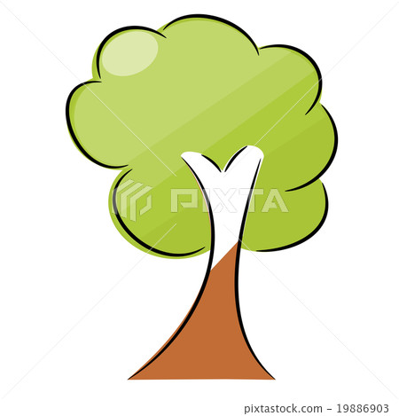 Nature tree symbol illustration Nature tree symbol illustration 19886903