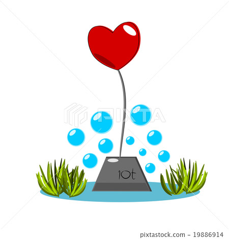 Heart be drowned vector Heart be drowned vector 19886914