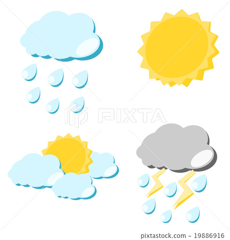 weather icon illustration weather icon illustration 19886916