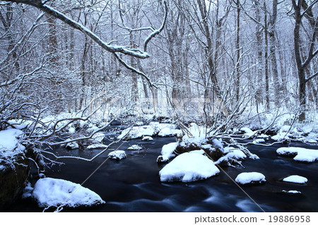 Oirase stream of winter Tribulation flow 19886958