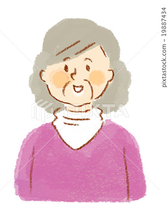 Senior women illustration 19887434