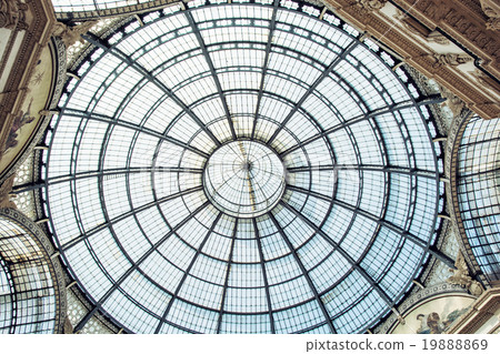 Glass ceiling in Galleria Vittorio Emanuele II 19888869