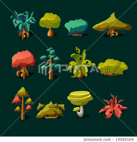 Cartoon Nature Elements 19889164