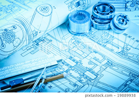 industrial drawing industrial drawing 19889938