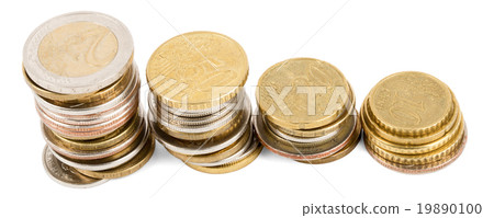 Piles of coins 19890100