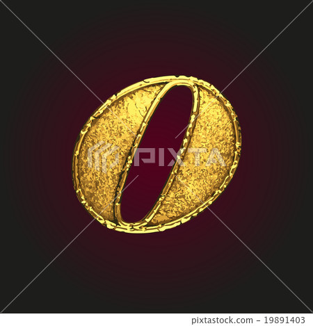 o vector golden letter 19891403