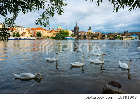 Prague ,Charles bridge Prague ,Charles bridge 19891908