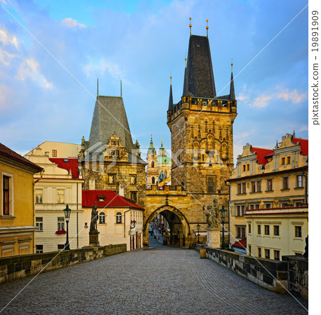 Prague ,Charles bridge 19891909