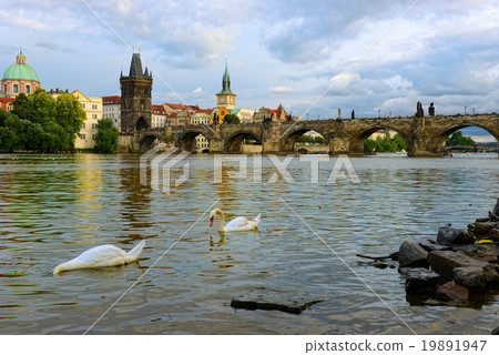 Prague ,Charles bridge 19891947
