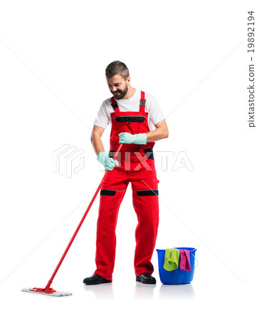 Young handsome cleaner Young handsome cleaner 19892194
