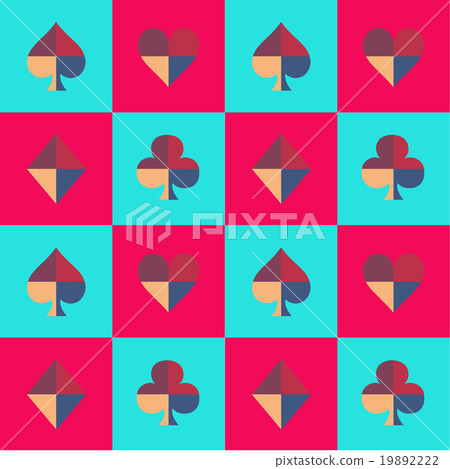 Card Suit Chess Board Blue Sky and Pink Card Suit Chess Board Blue Sky and Pink 19892222