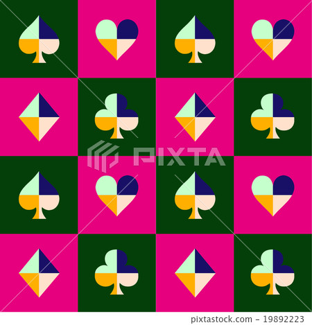 Card Suit Chess Board Pink Green Card Suit Chess Board Pink Green 19892223