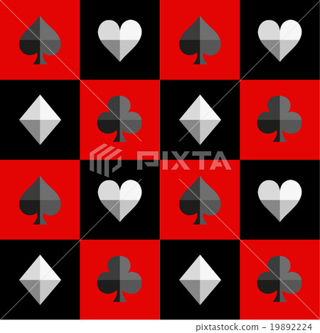 Card Suit Chess Board Red and Black Card Suit Chess Board Red and Black 19892224